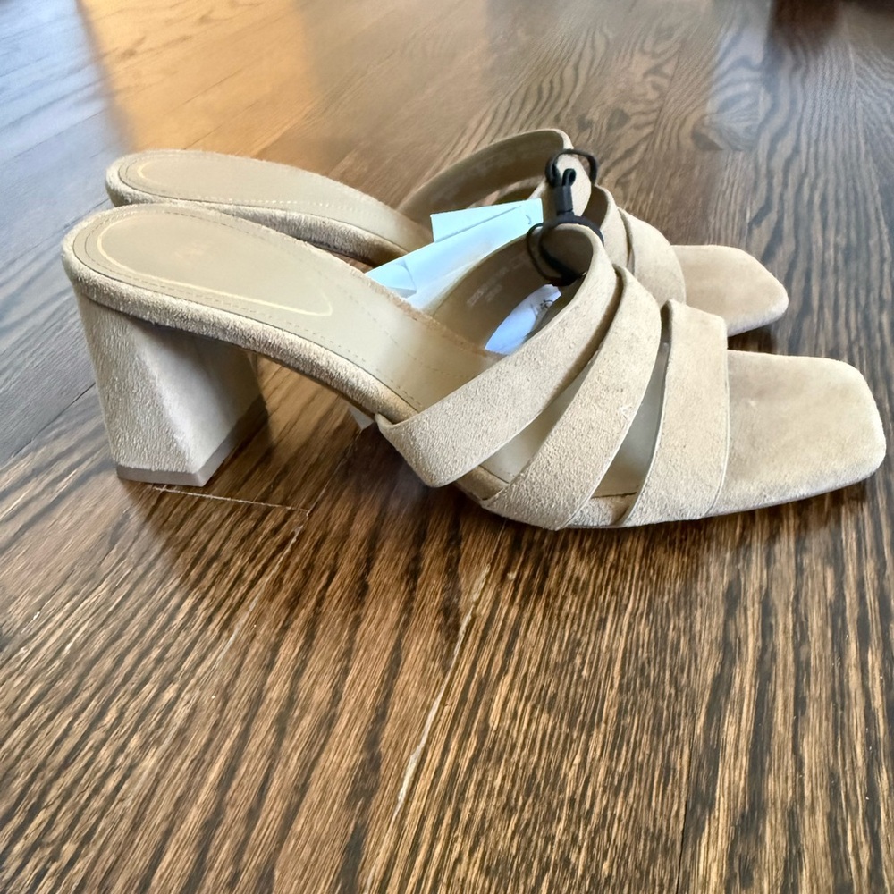 NWT Zara nude heeled sandals